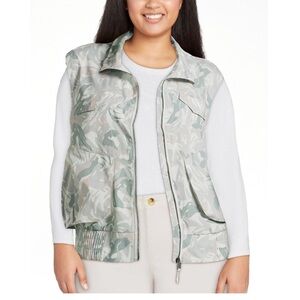 Avia Women’s Camouflage Utility Vest - Light Grey/White
